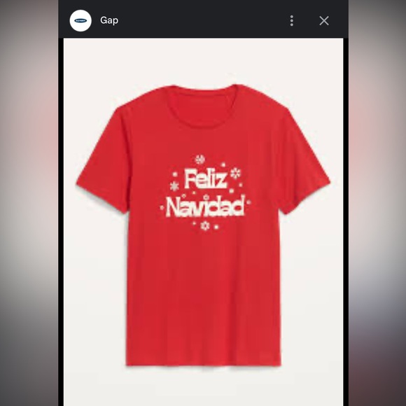 NWT Old Navy Toddler Matching Christmas Feliz Navidad T-Shirt 4T 4 Little Kids - Picture 3 of 3